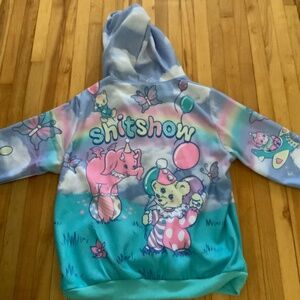 Oversized sugar thrills pastel shitshow hoodie NWT